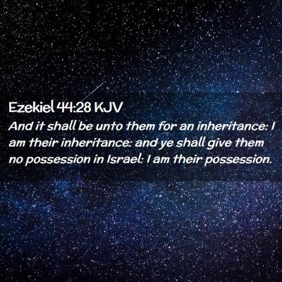 Ezekiel 44:28 KJV Free Bible Images