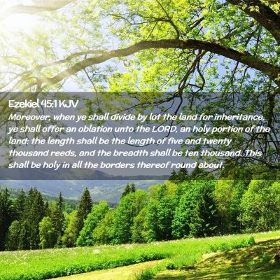 Ezekiel 45:1 KJV Free Bible Images