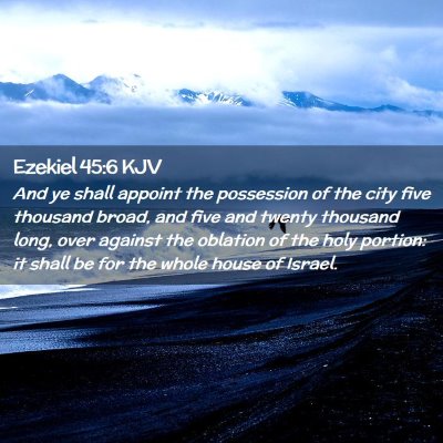 Ezekiel 45:6 KJV Free Bible Images