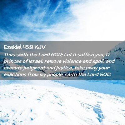 Ezekiel 45:9 KJV Free Bible Images