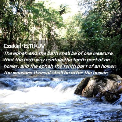 Ezekiel 45:11 KJV Free Bible Images