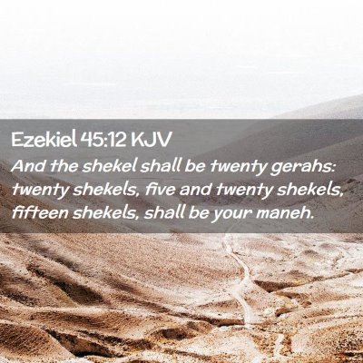 Ezekiel 45:12 KJV Free Bible Images