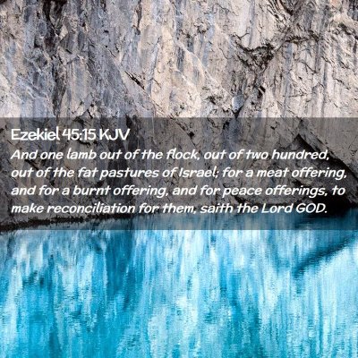 Ezekiel 45:15 KJV Free Bible Images