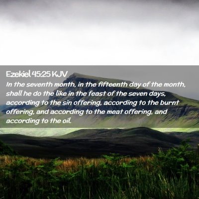 Ezekiel 45:25 KJV Free Bible Images