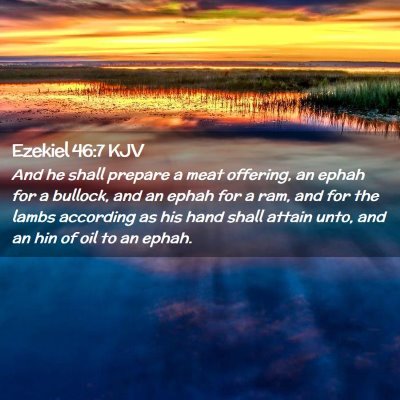 Ezekiel 46:7 KJV Free Bible Images