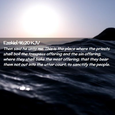 Ezekiel 46:20 KJV Free Bible Images