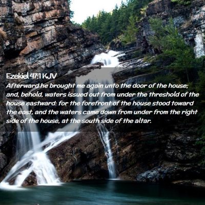 Ezekiel 47:1 KJV Free Bible Images