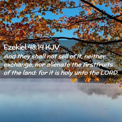 Ezekiel 48:14 KJV Free Bible Images