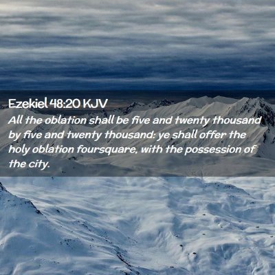 Ezekiel 48:20 KJV Free Bible Images