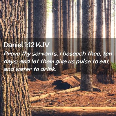 Daniel 1:12 KJV Free Bible Images