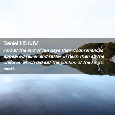 Daniel 1:15 KJV Free Bible Images