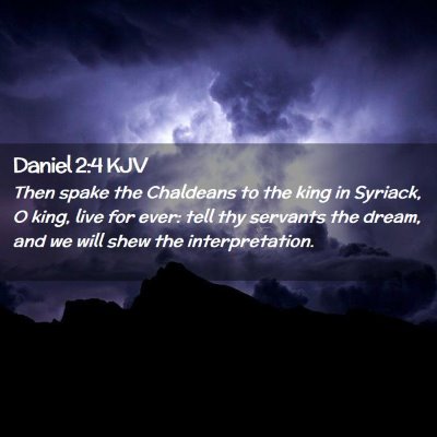 Daniel 2:4 KJV Free Bible Images