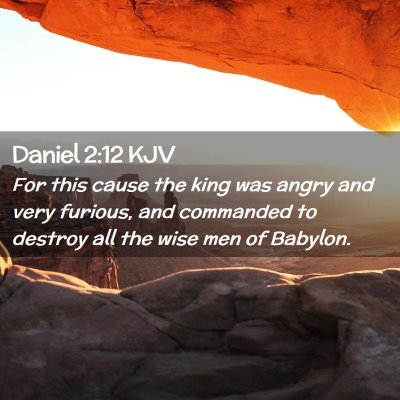 Daniel 2:12 KJV Free Bible Images