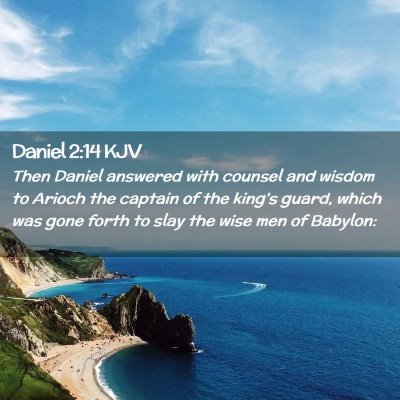 Daniel 2:14 KJV Free Bible Images