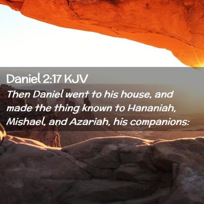 Daniel 2:17 KJV Free Bible Images