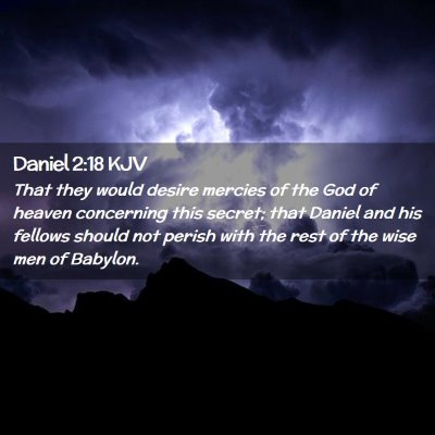 Daniel 2:18 KJV Free Bible Images