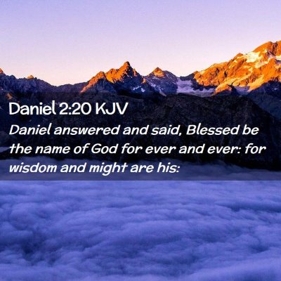 Daniel 2:20 KJV Free Bible Images