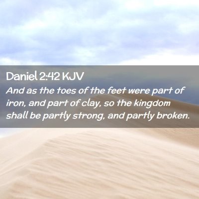 Daniel 2:42 KJV Free Bible Images