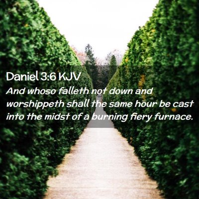 Daniel 3:6 KJV Free Bible Images