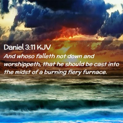 Daniel 3:11 KJV Free Bible Images