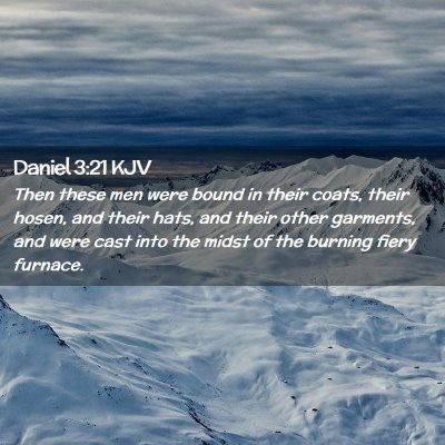 Daniel 3:21 KJV Free Bible Images