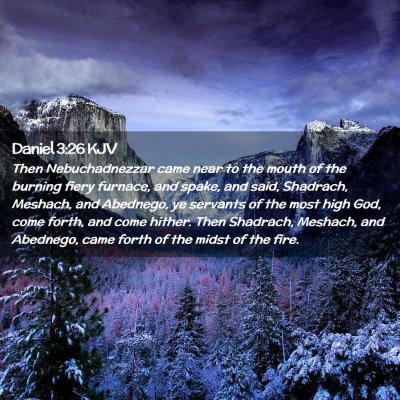 Daniel 3:26 KJV Free Bible Images