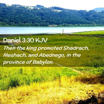 Daniel 3:30 KJV Free Bible Images