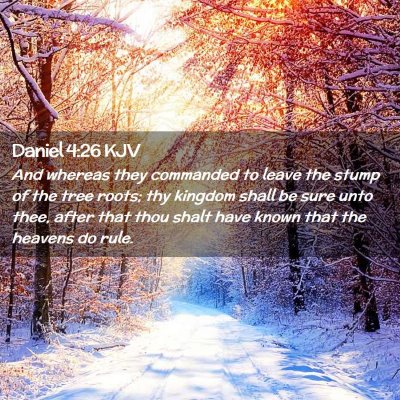 Daniel 4:26 KJV Free Bible Images