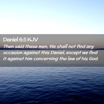 Daniel 6:5 KJV Free Bible Images