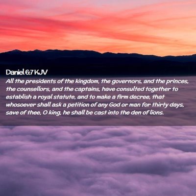 Daniel 6:7 KJV Free Bible Images