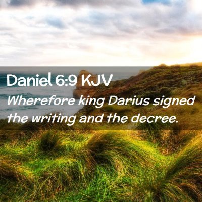 Daniel 6:9 KJV Free Bible Images