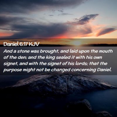 Daniel 6:17 KJV Free Bible Images