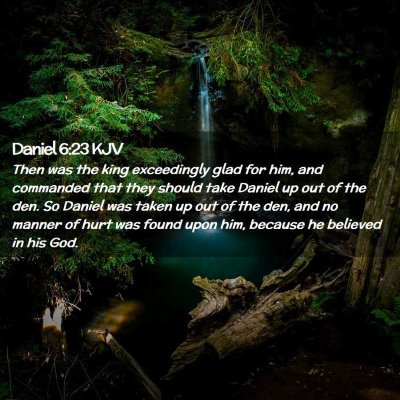 Daniel 6:23 KJV Free Bible Images