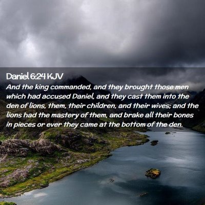 Daniel 6:24 KJV Free Bible Images