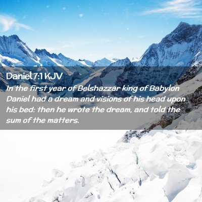 Daniel 7:1 KJV Free Bible Images