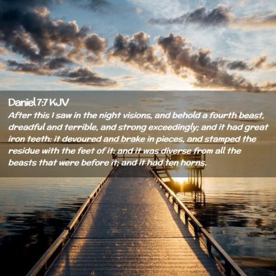 Daniel 7:7 KJV Free Bible Images