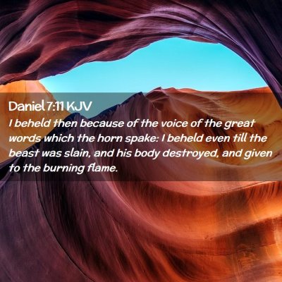 Daniel 7:11 KJV Free Bible Images