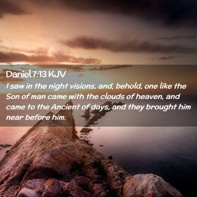 Daniel 7:13 KJV Free Bible Images