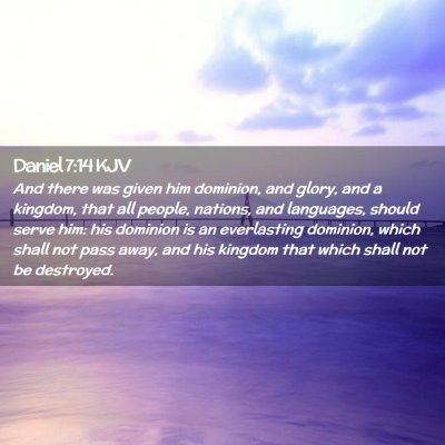 Daniel 7:14 KJV Free Bible Images