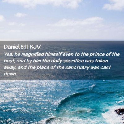 Daniel 8:11 KJV Free Bible Images