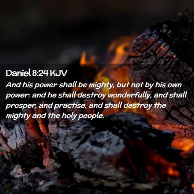 Daniel 8:24 KJV Free Bible Images