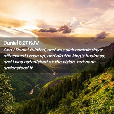 Daniel 8:27 KJV Free Bible Images