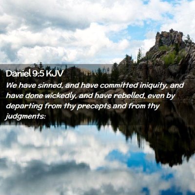 Daniel 9:5 KJV Free Bible Images