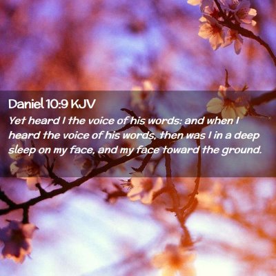 Daniel 10:9 KJV Free Bible Images