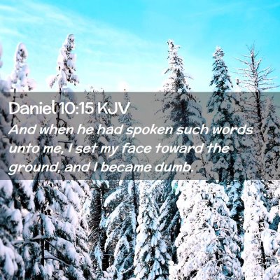 Daniel 10:15 KJV Free Bible Images