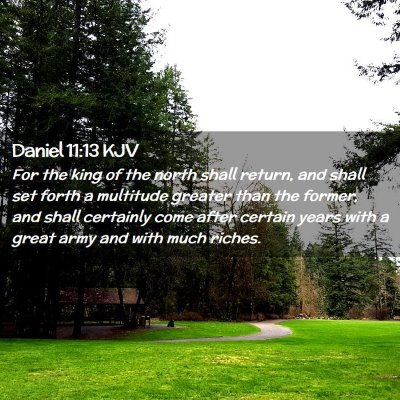 Daniel 11:13 KJV Free Bible Images