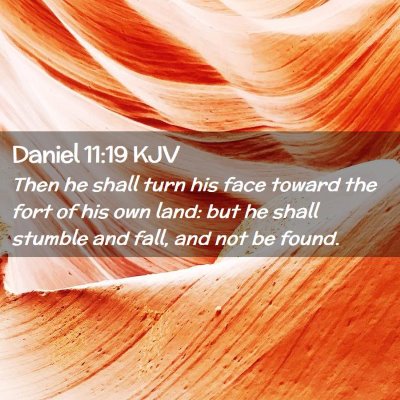 Daniel 11:19 KJV Free Bible Images