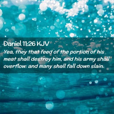 Daniel 11:26 KJV Free Bible Images