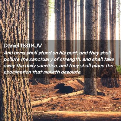 Daniel 11:31 KJV Free Bible Images