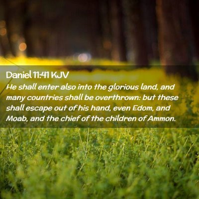 Daniel 11:41 KJV Free Bible Images